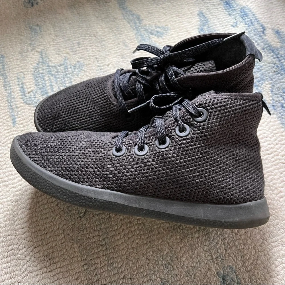 ALLBIRDS WOMENS TREE TOPPERS HIGH TOP SNEAKERS DARK GRAY SIZE 8